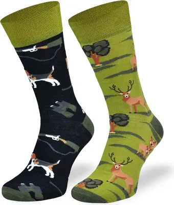 Produktbild von SKIETY Bunte Lustige Socken für Erwachsene Baumwolle, Jagen - 43-46