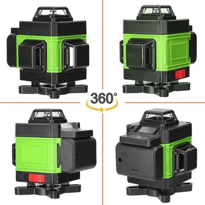 Imagen del producto de Nivel láser multifunción - 4D, 16 líneas - Autonivelante - Recargable por USB - 1,2 metros