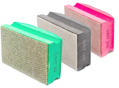 Produktbild von Marcrist Diamant-Handpolierpad Set #50/#100/#200 – Fliesenkanten schleifen