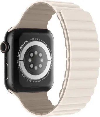Obrázek produktu pro Swissten - Wave Magnetic Apple Watch 42-49mm (bílá/capucc)