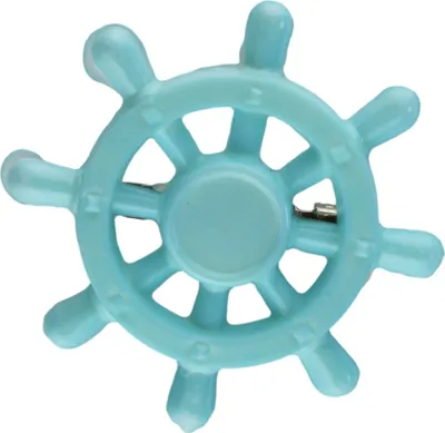 Produktbild von Anstecker - Steuerrad - türkis - Anstecknadel