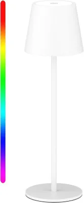 Productafbeelding van Draadloze dimbare Led-tafellamp - Oplaadbaar, waterdicht, 8 kleuren