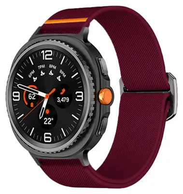 Produktbild von By Qubix Nylon Loop Armband - Bordeaux - passend für Samsung Galaxy Watch 8 - 40mm / 44mm