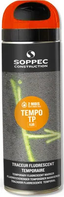Image de Soppec Tempo TP peinture de marquage, contenu 500 ml, orange 141616