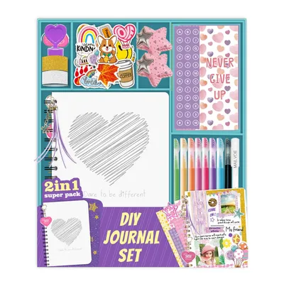 Produktbild von DIY-Tagebuch-Set, Geschenke für Mädchen,für Mädchen im Alter zwischen 10 und 14 Jahren, Schrein-Set, Scrapbook-Set und Tagebuch-Zubehör-Set