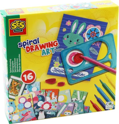 Produktbild von SES Creative Spiralzeichnen, Zeichenschablonen-Set für Kinder, 5 Jahr(e)