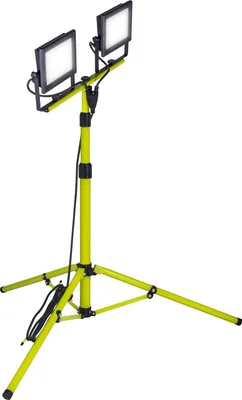 LED-Arbeitsleuchte mit Stativ, Doppelkopf, 2x50W, 8000lm, IP65