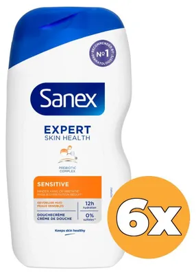 Produktbild von 6x Sanex Douchegel – Expert Skin Health Sensitive 400 ml