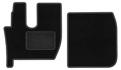 Immagine prodotto di Tappetini anteriori in moquette per Ford F-MAX 2018- (commerciale) – 2 pezzi, neri, su misura – Wielganizator LUX