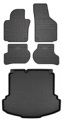 Immagine prodotto di Tappetini gomma SolidPRO + bagagliaio per Volkswagen Jetta V 2005-2011 5 pezzi