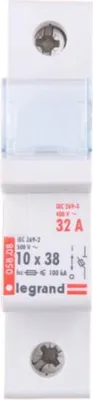 Produktbild von Legrand 005808 Sicherungstrenner 1polig f.Zylindersich. 10x38mm 500VAC 100kA