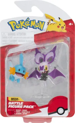 Zdjęcie produktu dla Figurka Pokémon 2er-Pack Mudkip & Noibat z podstawką 8 cm