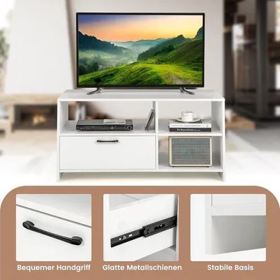 Produktbild von TV-Schrank, Lowboard mit Schublade, 50 Zoll, 104x51x52 cm, Wohnzimmer
