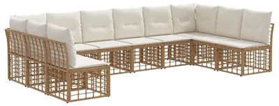 Produktbild von Outdoor-Sofagarnitur Natur Polyester