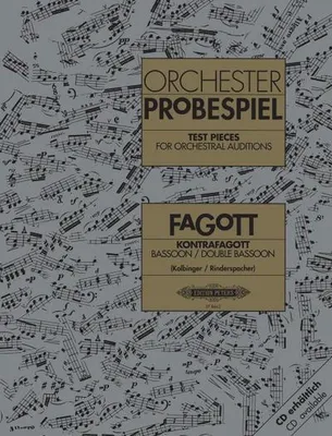Produktbild von Test Pieces for Orchestral Auditions: Bassoon, Double Bassoon
