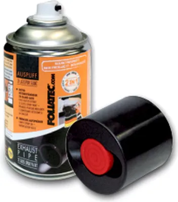 Produktbild von FOLIATEC Auspuff 2K Lackspray, Schwarz, Sprühfarbe, Flüssigkeit, 250 ml, 1 Stück(e)