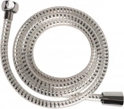 Immagine prodotto di Flessibile doccia da 1,5 metri - Tubo in acciaio inox con tecnologia antitorsione per un flusso d'acqua uniforme - argento