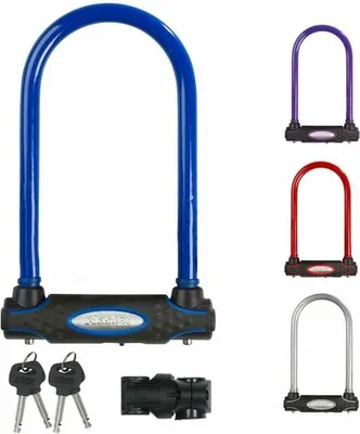 Obrázek produktu pro MASTER LOCK zámek na kolo U [s klíčem] - Ideální pro jízdní kola, elektrokola, MTB a další kola