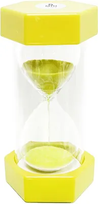Produktbild von Zandloper – 6,5 x 13 cm – Aus Borosilikatglas – Kindersicher – Gelb