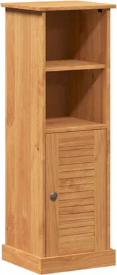 Produktbild von vidaXL Badezimmerschrank VIGO Braun und Honigbraun 37 x 34 x 110 cm