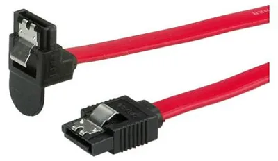 Obrázok produktu pre ROLINE 11.03.1565, 1 m, SATA III, SATA 7-pin, SATA 7-pin, Samec/samec, Čierna, Červená, Červená