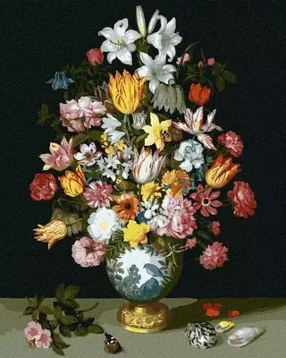 Produktbild von Malen nach Zahlen – Blumensinfonie 40 x 50 cm – Ideyka