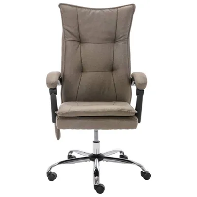Image de Chaise de bureau de massage Taupe Tissu