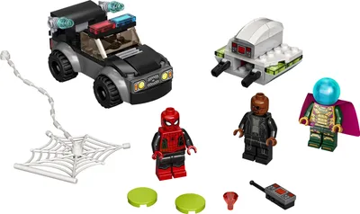 Produktbild von LEGO 76184 Marvel Mysterios Drohnenattacke auf Spider-Man, Superhelden-Spielzeug mit Auto für Vorschulkinder ab 4 Jahren, tolles Geschenk