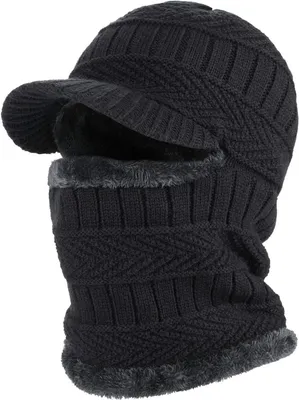 Produktbild von Wintermantel aus Sturmhaube mit flexiblem Halswärmer, winddichter, Unisex Warmer Ski-Gesichtsmaske für Outdoor-Sportarten