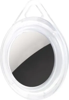 Image de Porte-clés pour Apple AirTags 2021 - Étui pour Air Tag Silicone - Transparent