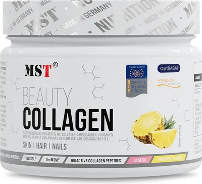 Produktbild von Collagen Beauty verisol 225g pineapple _ Collagen Verisol plus OptiMSM, Vitaminen und Miniralen