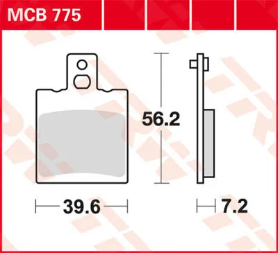 Produktbild von TRW Lucas MCB775 Bremsbelag