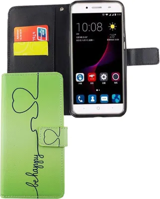 Produktbild von Handyhülle Tasche für Handy ZTE Blade A2 Plus Be Happy Grün