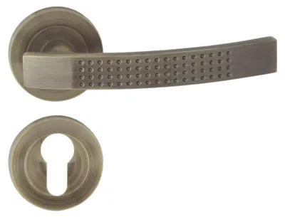 Produktbild von DOMINO Türgriff-Garnitur ALMA ECO PZ-Profilzylinder Bronze