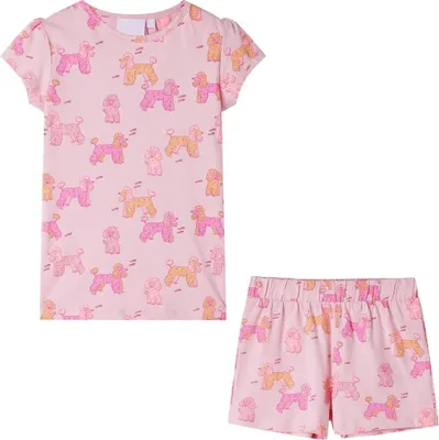 Produktbild von Kinderpyjama mit Kurzen Ärmeln Hellrosa 92