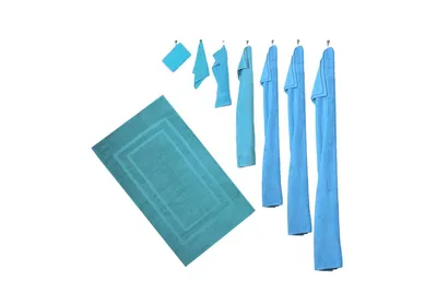 Produktbild von 8er Set - 4 Handtücher, 4 Gästetücher - Hellblau