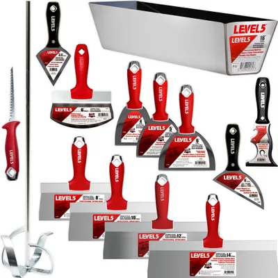 Image de LEVEL5 Mega Set Outils de rebouchage Outils à main Travaux de finition à sec 5-609
