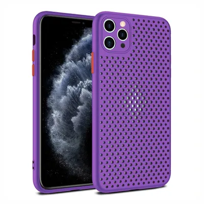 Obrázek produktu pro Silikonové pouzdro Smartphonica pro iPhone 11 Pro s otvory - fialové