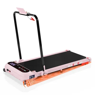 Produktbild von BLACK LORD X7-H Laufband, 3,0PS Motor, 1-15KM/H, Bluetooth App Steuerung, 390mm Laufband, 3 Stufen Neigung, LED Display, Fernbedienung, Rosa
