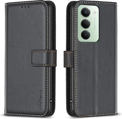 Produktbild von Xiaomi Redmi 15 5G Hülle - BINFEN Klapphülle - Schwarz