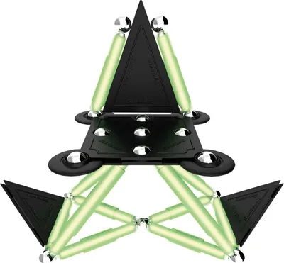Immagine prodotto di Supermag Glowstixx, 50 pezzi Giocattolo magnetico brevettato con  Toyproof