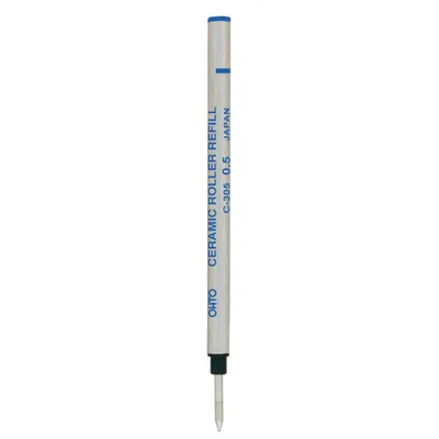 Image de OHTO Recharge Ceramic Roller • 0,5 mm • Bleue • Emballage en sachet [C-305]