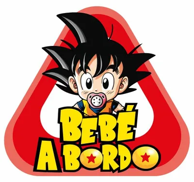 Immagine prodotto di Adesivo in vinile "Bambino a bordo" (Goku 4)