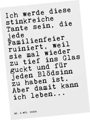 Produktbild von Mr. & Mrs. Panda Postkarte Ich werde diese stinkreiche... - Weiß - Geschenk, Frau, Spruch Sprüche Weisheiten Zitate Lustig Weisheit Worte, Grußkarte, Tante, Postkarten
