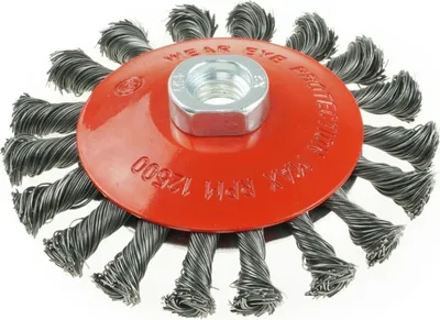 Produktbild von Drahtbürste 115mm, M14, gedrehter Stahldraht