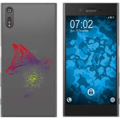 Produktbild von PhoneNatic Case kompatibel mit Sony Xperia XZs Silikon-Hülle Floral Fuchs M1-5