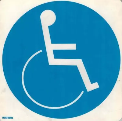 Produktbild von Hinweis- Schild - Rollstuhlfahrer - Gr. 20 X 20 cm - 308306