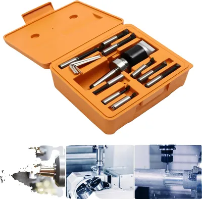 Produktbild von CNC-Bohrkopf-Werkzeugsatz, hochpräzise, langlebiger Stahl, vielseitige Kompatibilität
