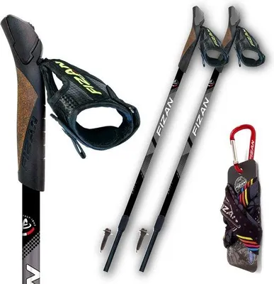 Produktbild von Famanu Nordic Walking Stöcke - Leicht und verstellbar, zusammenklappbar