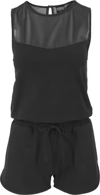 Image de Urban Classics Ladies - TECH MESH Hot Jumpsuit schwarz - XS